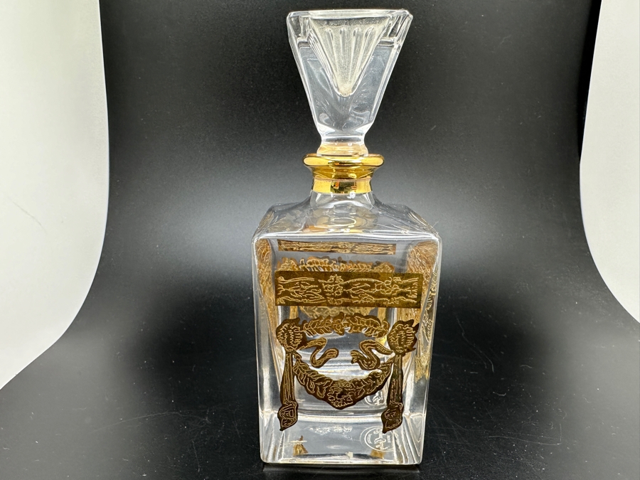 Royal Gallery Crystal Perfume Bottle Made In Italy 5H [Photo 2]