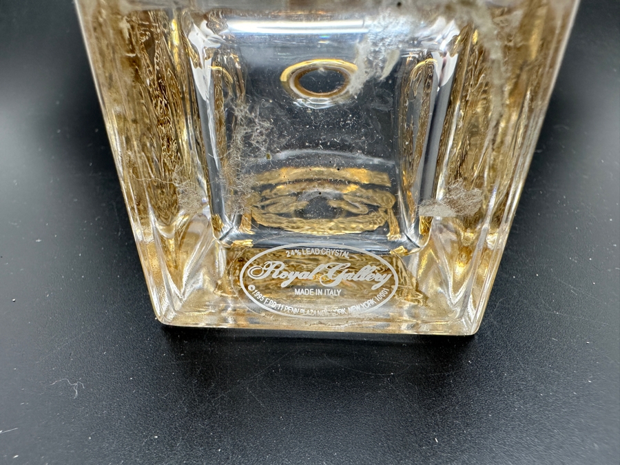 Royal Gallery Crystal Perfume Bottle Made In Italy 5H [Photo 4]
