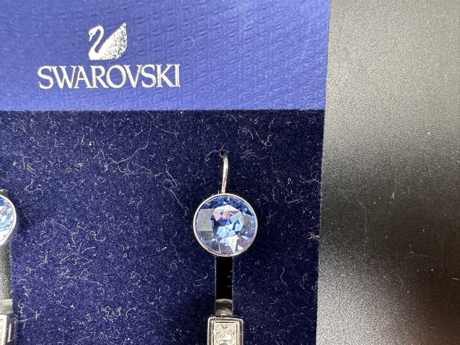 Two Pairs Of Swarovski Crystal Earrings [Photo 4]