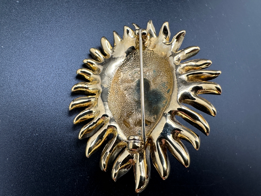 Vintage Attwood & Sawyer (A&S) Large Lion Brooch Pin [Photo 4]