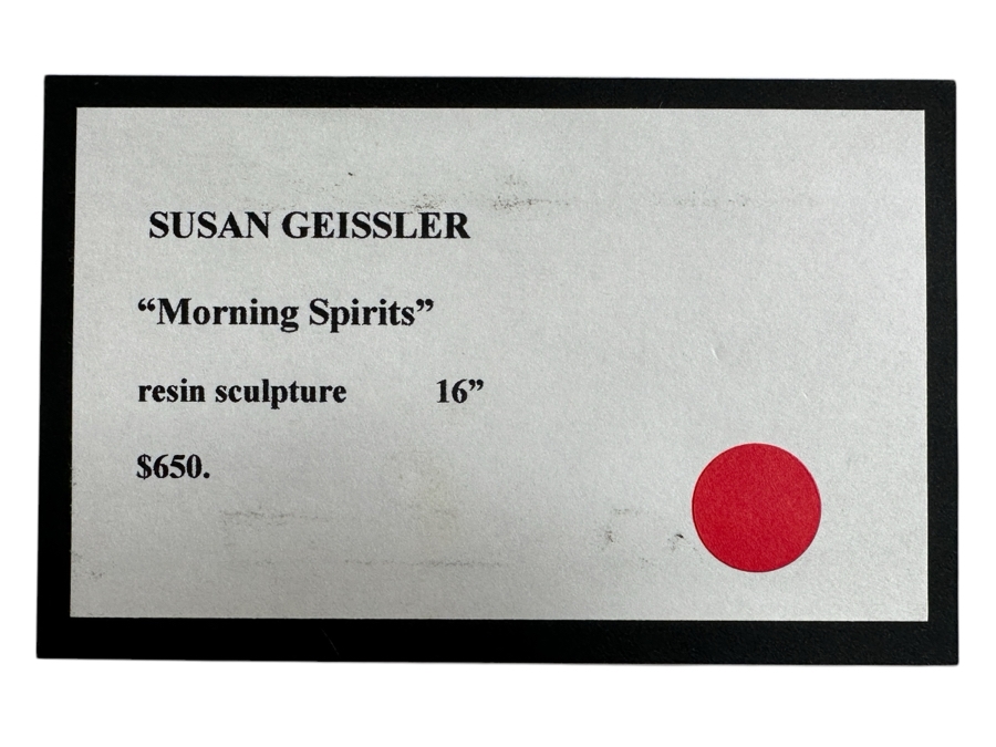 Susan J. Geissler 2000 Limited Edition Numbered 59 Of 99 Figurine Titled Morning Spirits 13H Retails $650 [Photo 2]