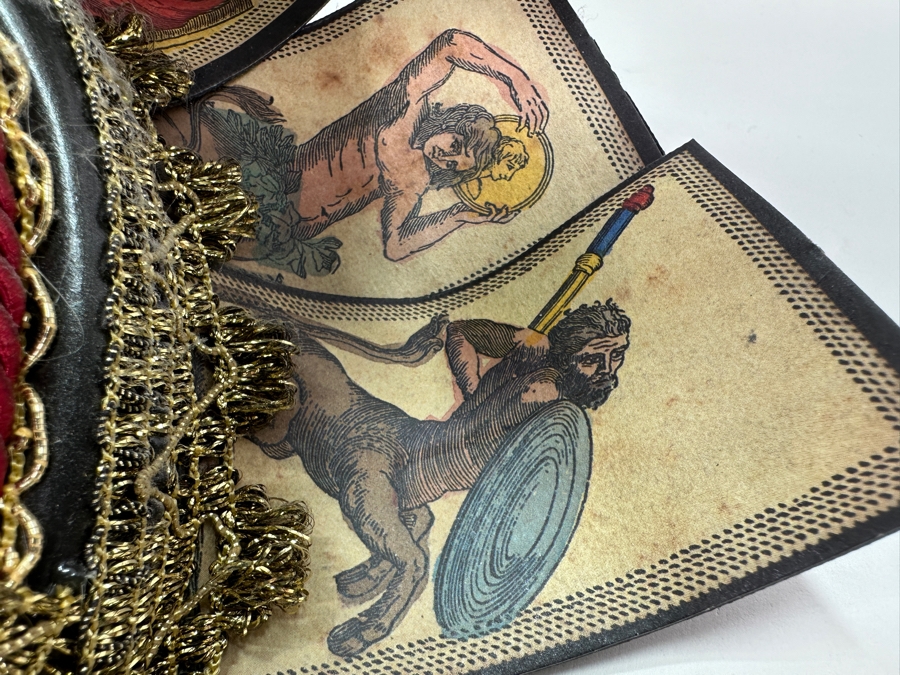 Authentic Hand Painted Venetian Jester Mask for Carnival of Venice by Otto Bessano Made In Italy 16 x 16 [Photo 15]