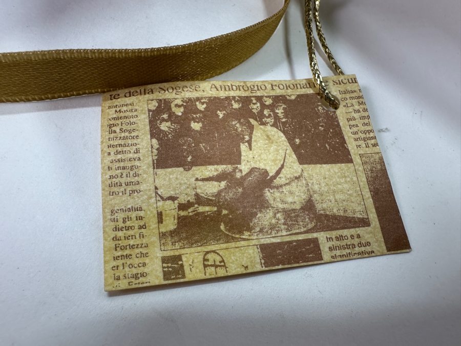 Authentic Hand Painted Venetian Jester Mask for Carnival of Venice by Otto Bessano Made In Italy 16 x 16 [Photo 12]