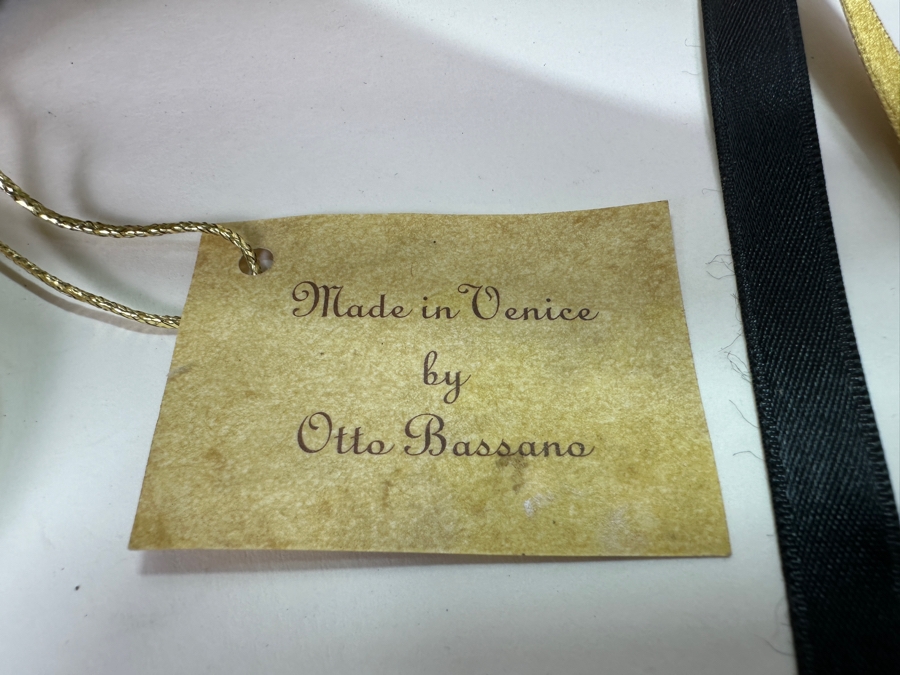 Authentic Hand Painted Venetian Jester Mask for Carnival of Venice by Otto Bessano Made In Italy 16 x 16 [Photo 11]