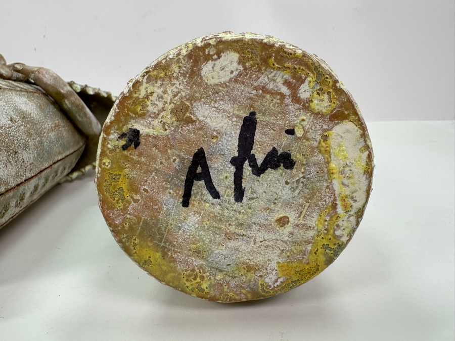 Signed Icelandic Pottery Figurines Candle Holders 10.5'H [Photo 8]