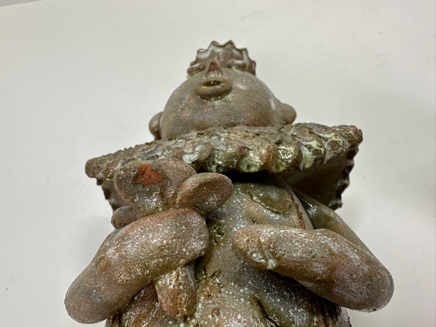 Signed Icelandic Pottery Figurines Candle Holders 10.5'H [Photo 9]