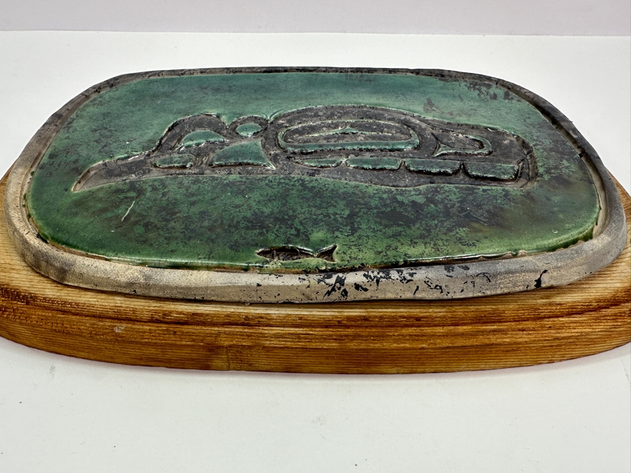 Pacific Northwest Pottery Plaque On Board Signed 12 X 9 [Photo 6]