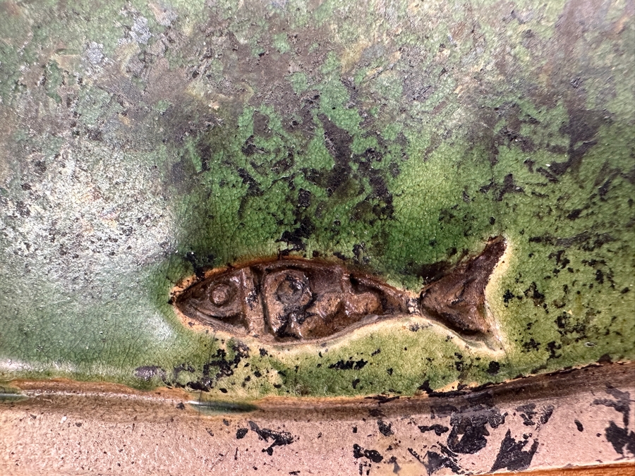 Pacific Northwest Pottery Plaque On Board Signed 12 X 9 [Photo 5]