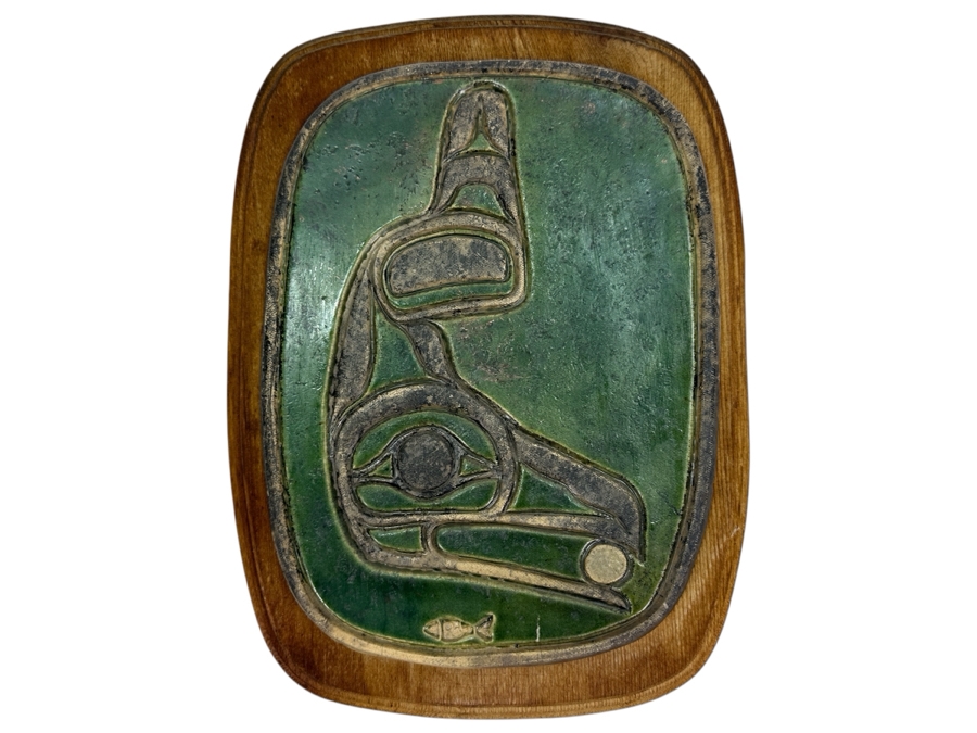 Pacific Northwest Pottery Plaque On Board Signed 12 X 9 [Photo 1]