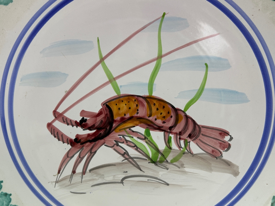 Vintage Italian S Stefano Di Camastra Lobster Serving Platter 17.5'W x 2'H [Photo 2]