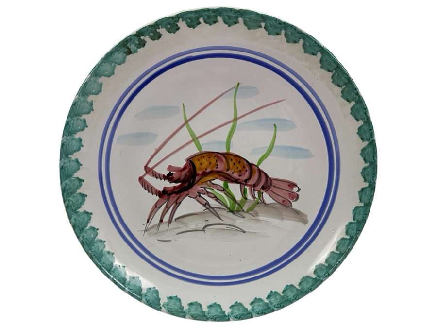 Vintage Italian S Stefano Di Camastra Lobster Serving Platter 17.5'W x 2'H [Photo 1]