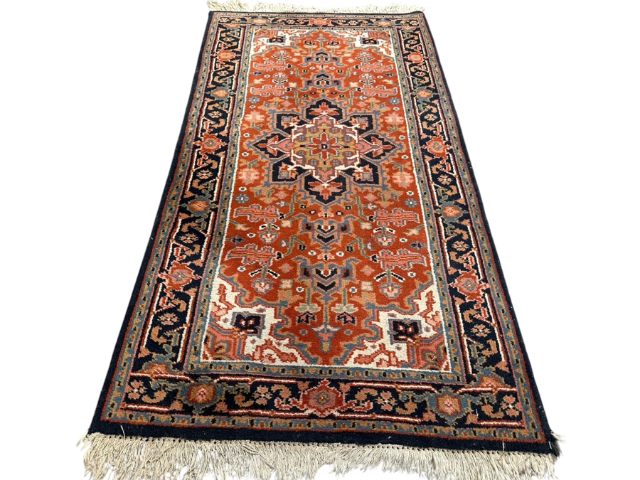Hand Knotted Wool Persian Area Rug 34 X 66 [Photo 1]