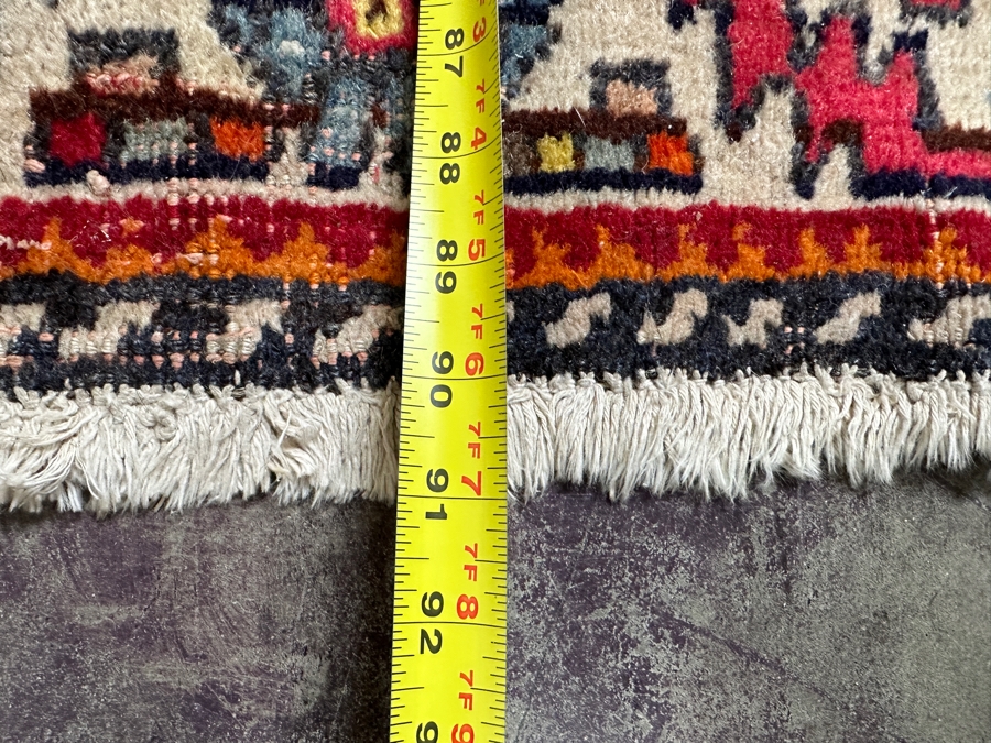 Hand Knotted Wool Persian Area Rug 52 X 91 [Photo 7]