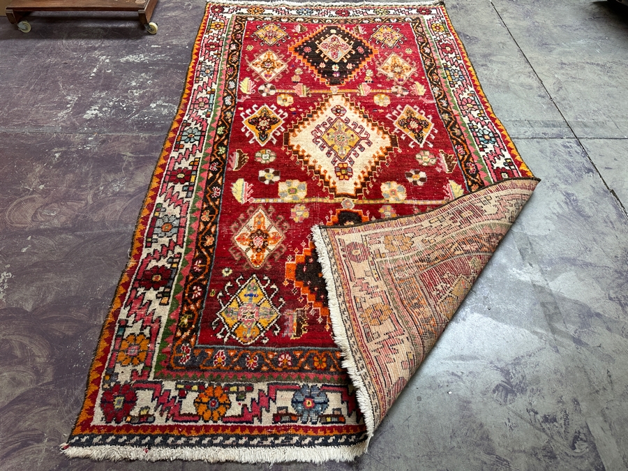 Hand Knotted Wool Persian Area Rug 52 X 91 [Photo 5]