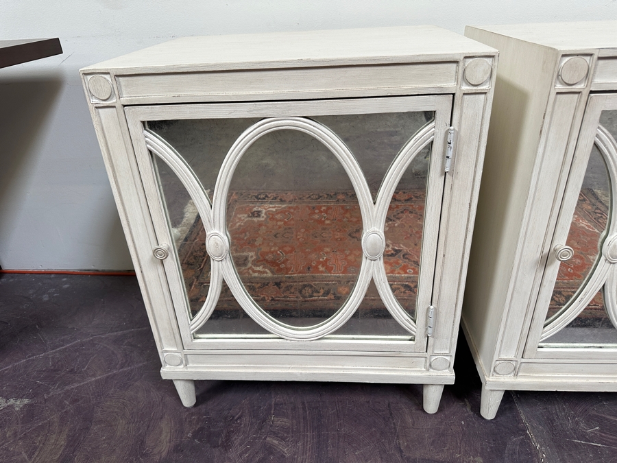 Pair Of Restoration Hardware Storage Nightstands Side Tables 22W X 18D X 27.5H [Photo 6]