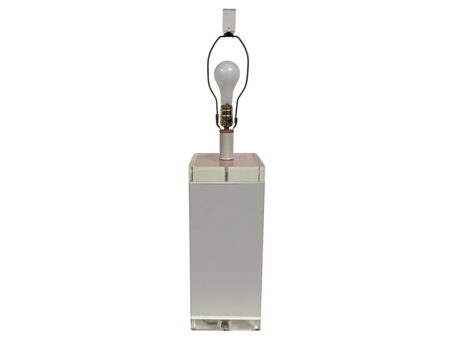 Vintage Lucite Table Lamp 33H [Photo 1]