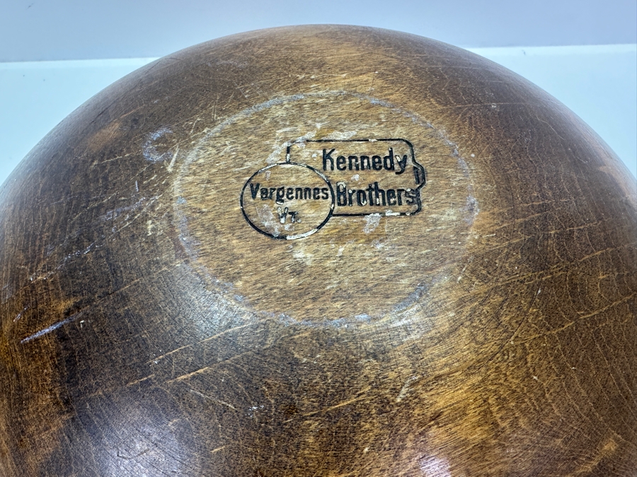 Vintage Kennedy Brother Wooden Bowl 15W X 4.5H [Photo 7]