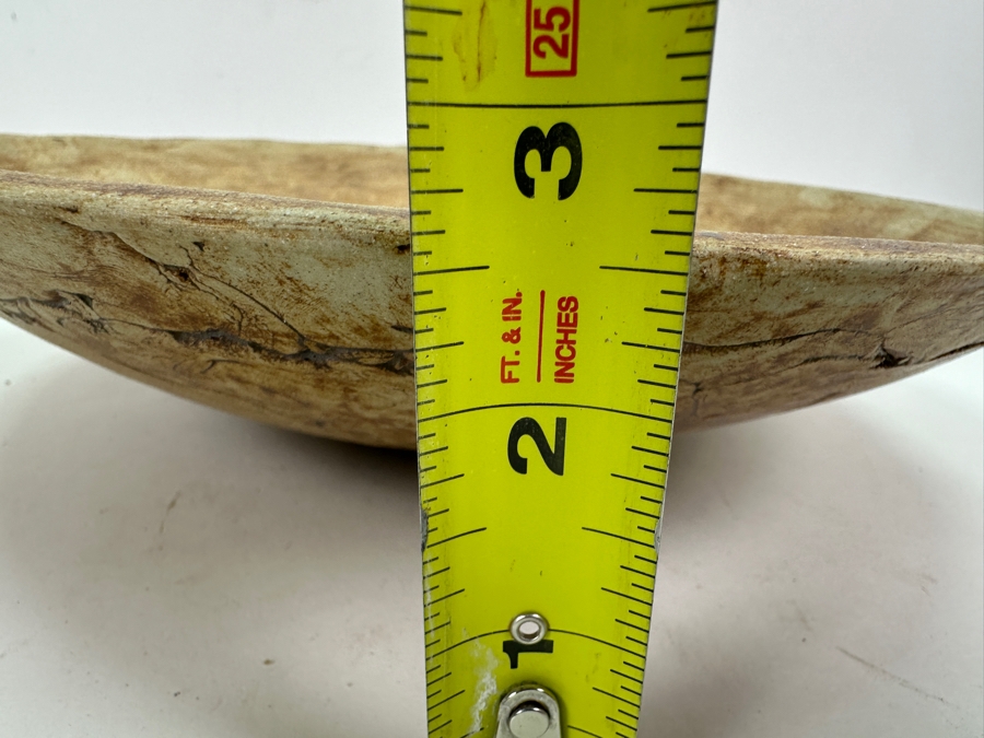 Vintage Handmade Icelandic Art Pottery Bowl Modur Jardar With Pair Of Relief Horses 11W X 2.5H [Photo 11]