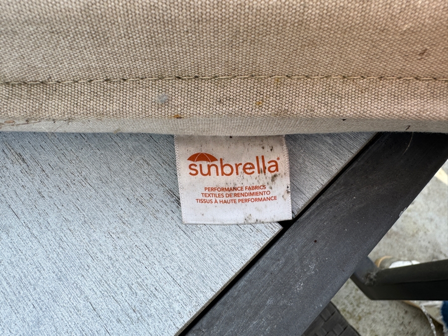 RST Brand Vistano 9 Piece Sunbrella Outdoor Dining Set - Gray  Table With Eight Chairs (Two Are Armchairs) 85W x 42D x 30H Retail $3,549 [Photo 9]