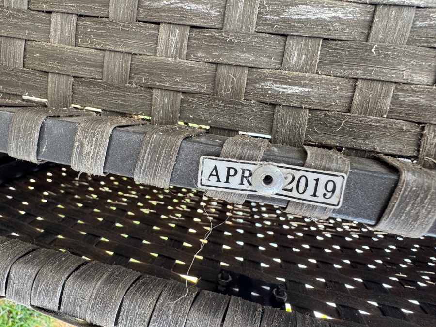 RST Brand Vistano 9 Piece Sunbrella Outdoor Dining Set - Gray  Table With Eight Chairs (Two Are Armchairs) 85W x 42D x 30H Retail $3,549 [Photo 12]