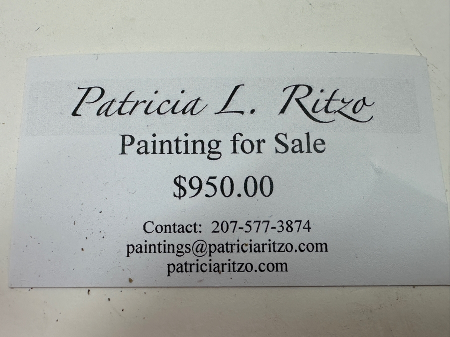 Patricia L. Ritzo Original Oil Painting On Canvas 24 X 24 Retails $950 [Photo 9]