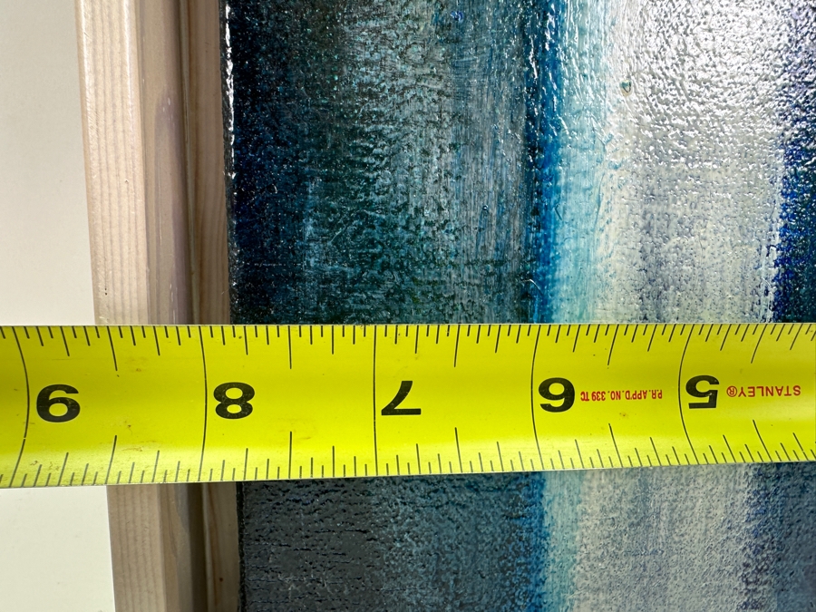 Freyja Onundardottir (Icelandic Artist) Original Oil On Canvas Of A Waterfall Signed And Dated 1999 8 X 16 Framed 9.5 X 17 [Photo 7]