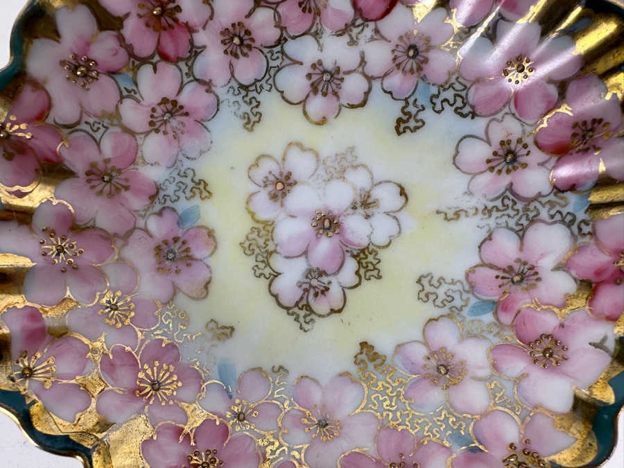 Four Hand Painted Japanese Dishes Royal Nippon Kinran 5W [Photo 3]