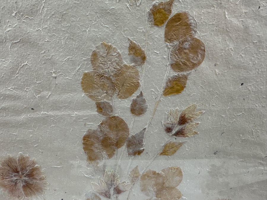 Vintage Italian Dried Pressed Flower Arrangement Framed 14.5 X 28.5 [Photo 3]