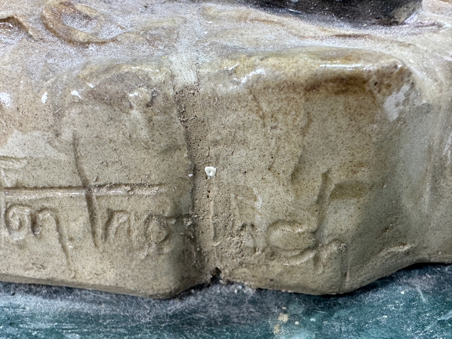 Artist Signed Art Pottery Sculpture On Marble Base 12W X 18H [Photo 10]