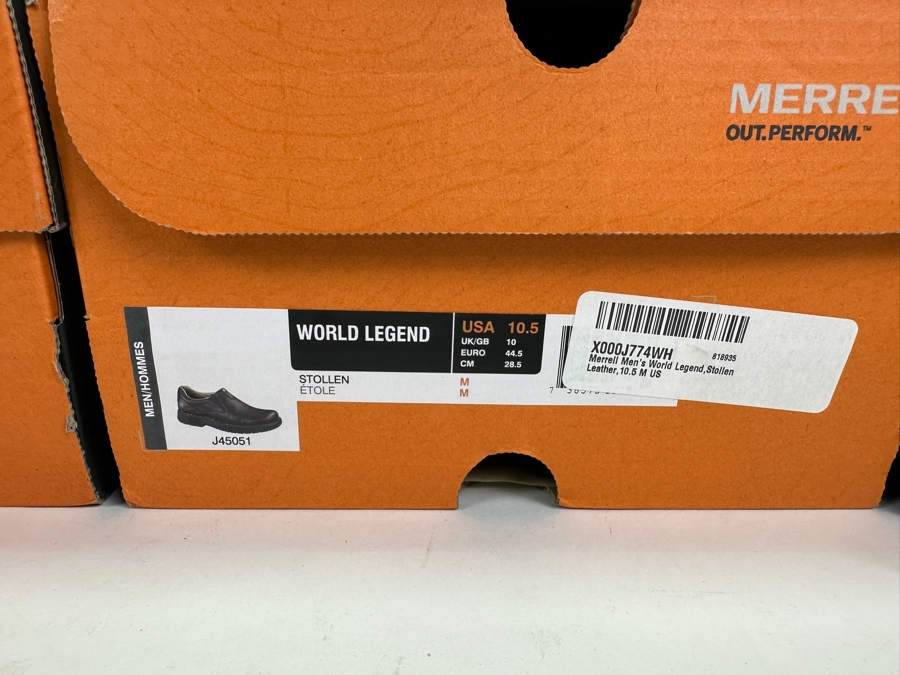 Four New Pair Merrill Slip-on Leather Shoes Size 10.5 Retails $500+ [Photo 7]