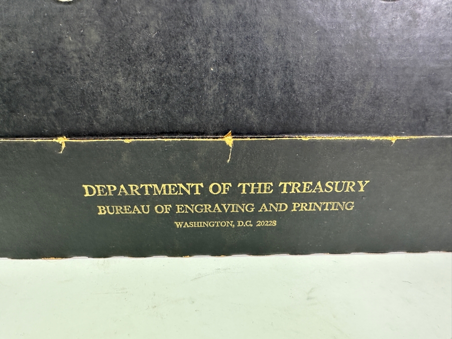 1981 Department Of The Treasury Bureau Of Engraving And Printing $1 Sheet Of 16 Notes 14 X 24 [Photo 3]