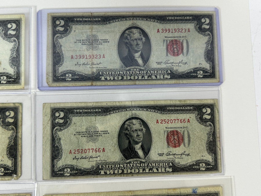 (20) Vintage United States $2 Dollar Bills And (4) Vintage United States $1 Dollar Bills [Photo 14]