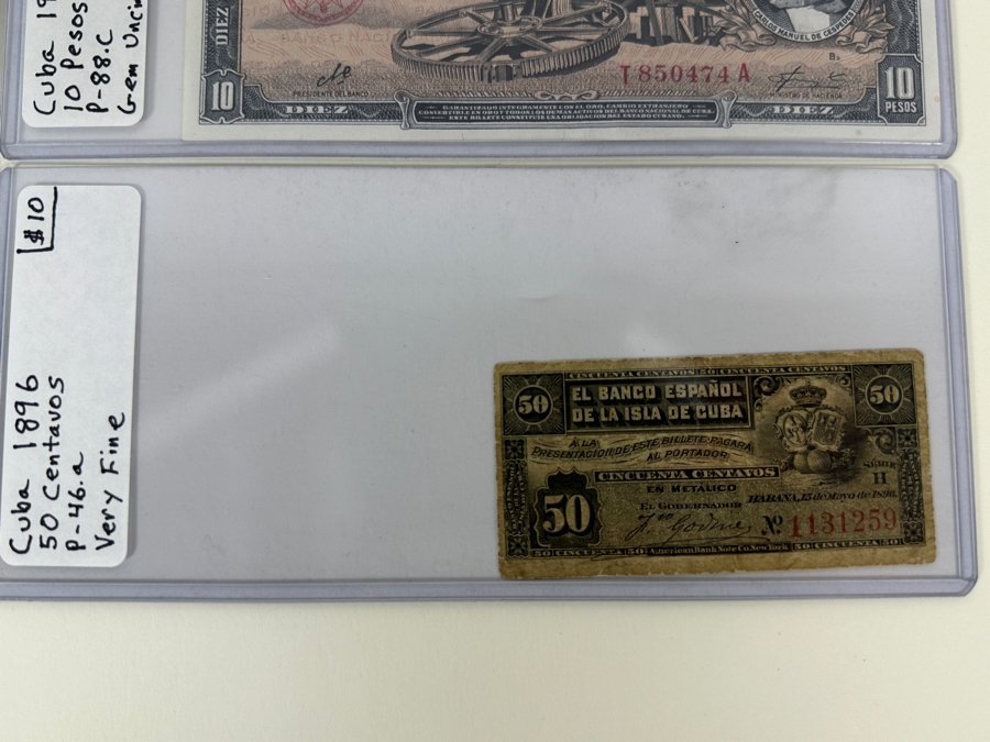 Four Antique Notes From Cuba  [Photo 5]