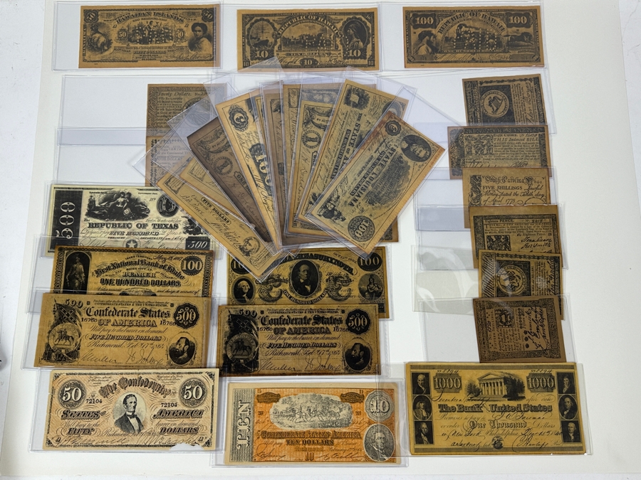 Collection Of 35 Replica Notes From The Late 1950s Cereal Boxes All Marked Copy, Replica Or Facsimile  [Photo 17]