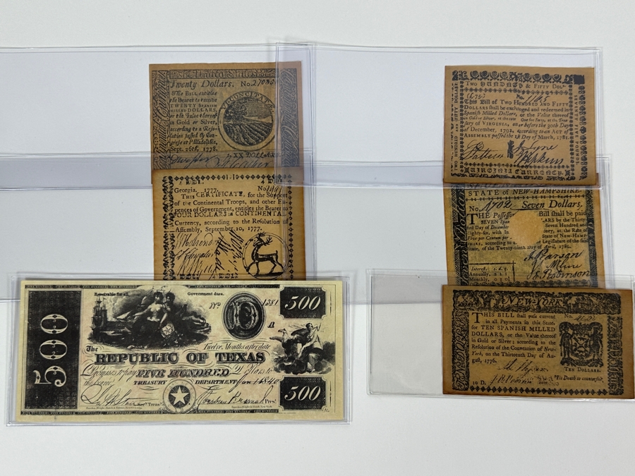 Collection Of 35 Replica Notes From The Late 1950s Cereal Boxes All Marked Copy, Replica Or Facsimile  [Photo 13]