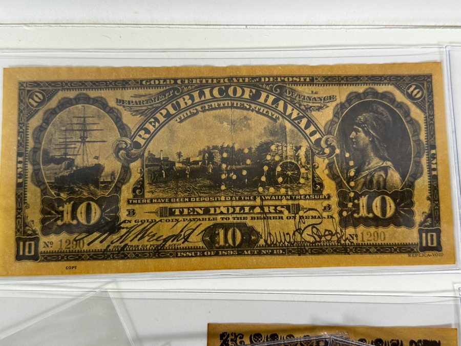 Collection Of 35 Replica Notes From The Late 1950s Cereal Boxes All Marked Copy, Replica Or Facsimile  [Photo 8]