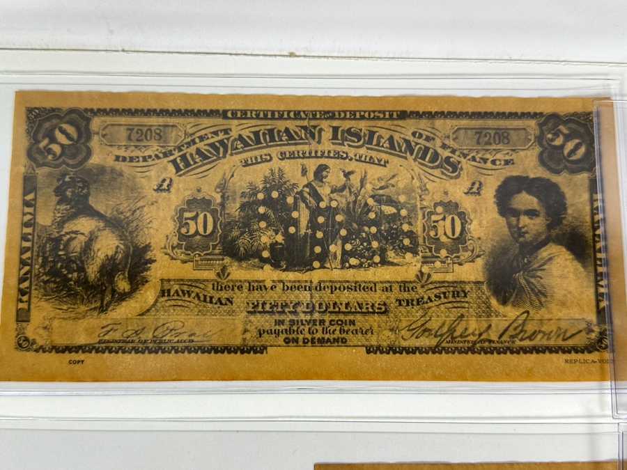 Collection Of 35 Replica Notes From The Late 1950s Cereal Boxes All Marked Copy, Replica Or Facsimile  [Photo 9]