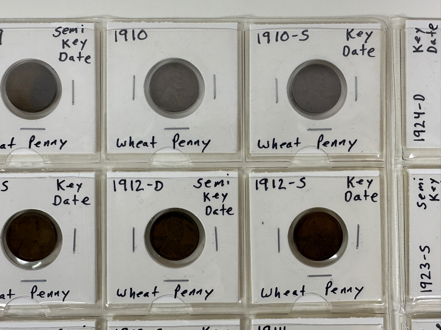 Early Rare Lincoln Wheat Cents 30 Coins 1909-1928  [Photo 3]