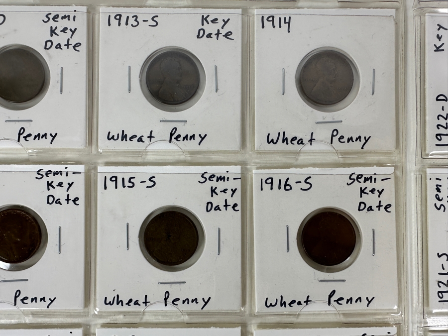 Early Rare Lincoln Wheat Cents 30 Coins 1909-1928  [Photo 6]