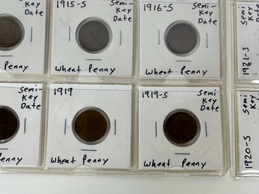 Early Rare Lincoln Wheat Cents 30 Coins 1909-1928  [Photo 9]