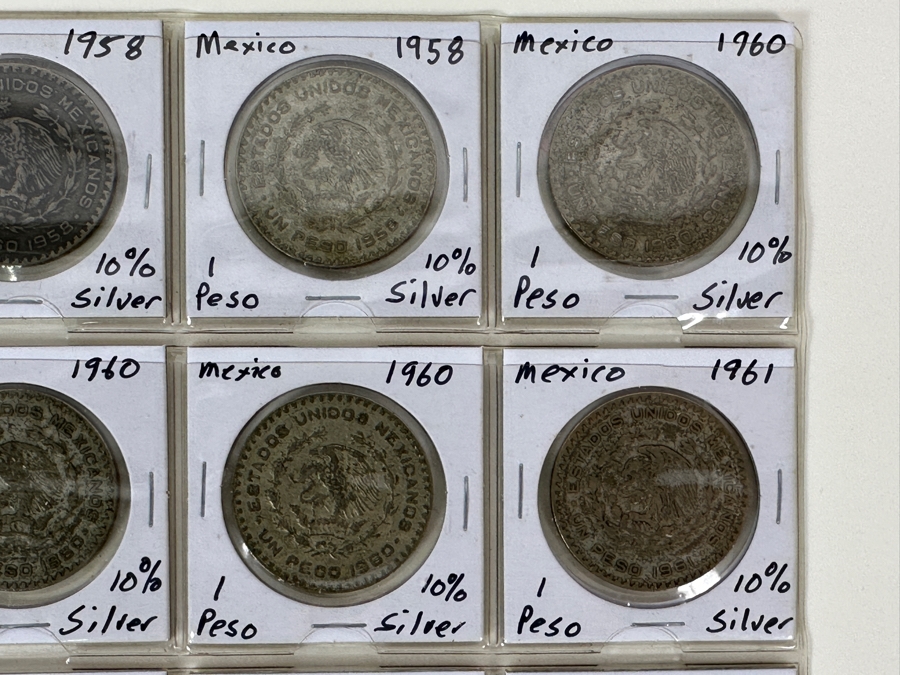 Sheet Of 20 Mexican Silver 1-Pesos [Photo 7]