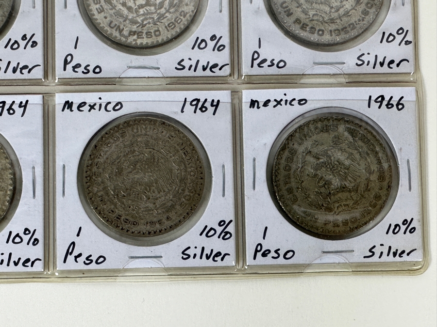 Sheet Of 20 Mexican Silver 1-Pesos [Photo 10]