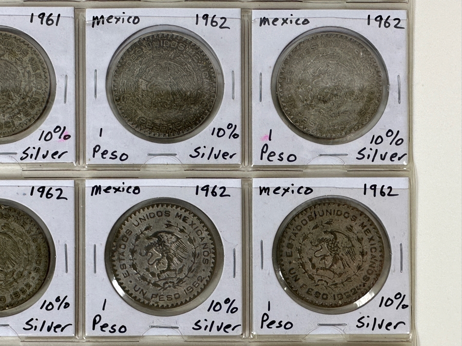 Sheet Of 20 Mexican Silver 1-Pesos [Photo 8]