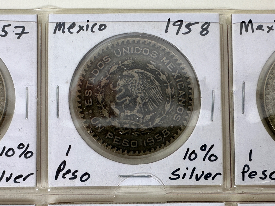 Sheet Of 20 Mexican Silver 1-Pesos [Photo 2]