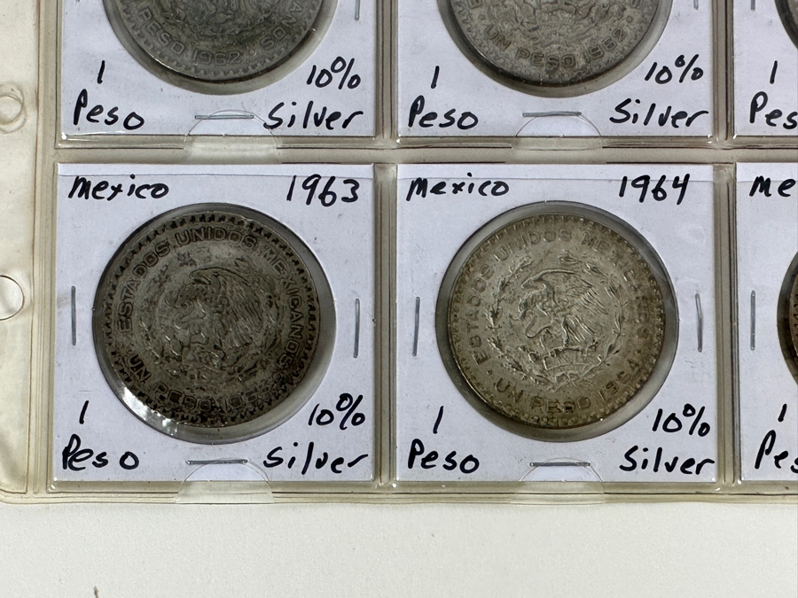 Sheet Of 20 Mexican Silver 1-Pesos [Photo 9]