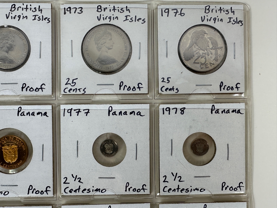 Collection Of Proof Coins From British Virgin Islands And Panama  [Photo 3]