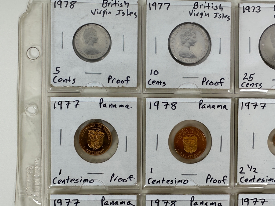 Collection Of Proof Coins From British Virgin Islands And Panama  [Photo 2]