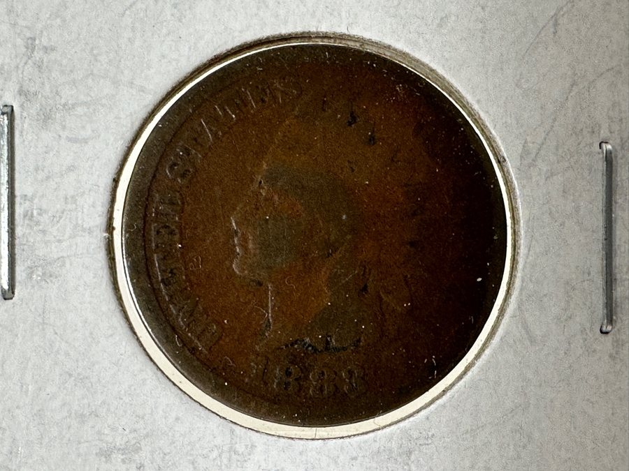 Sheet With 20 Indian Head Pennies In Holders From 1881 To 1906  [Photo 4]