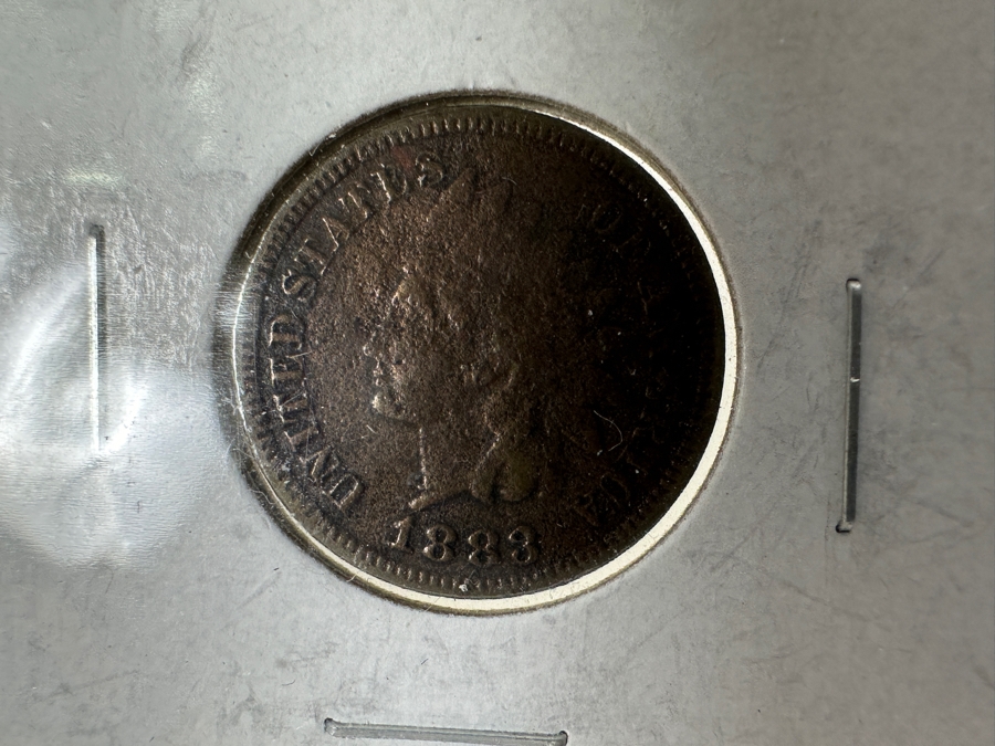 Sheet With 20 Indian Head Pennies In Holders From 1881 To 1906  [Photo 2]