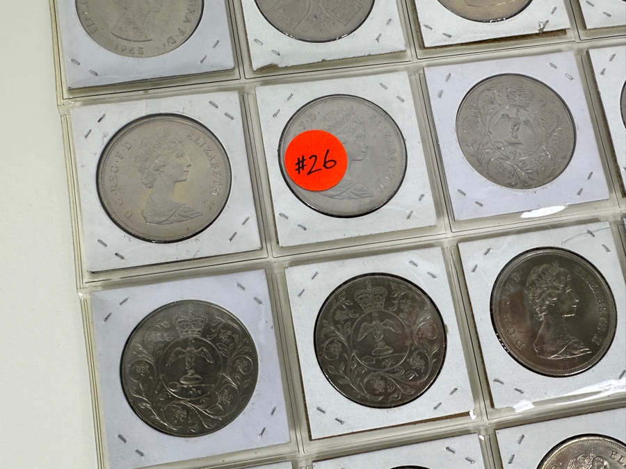 Collection Of 28 British Crowns [Photo 12]